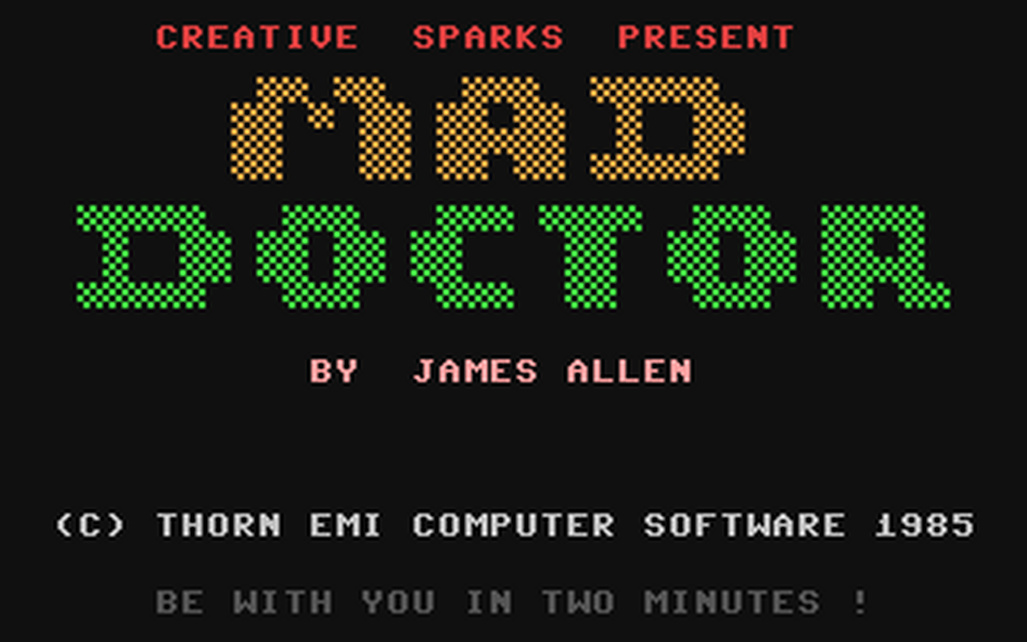 C64 GameBase Mad_Doctor Creative_Sparks_[Thorn_Emi_Computer_Software] 1985