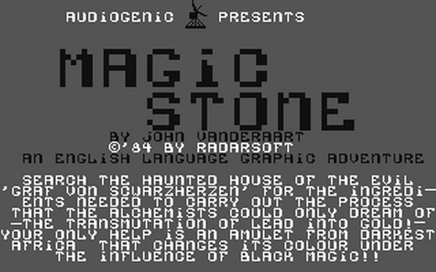 C64 GameBase Magic_Stone Audiogenic_Software_Ltd. 1984