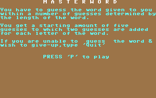 C64 GameBase Masterword Fontana_Paperbacks 1984