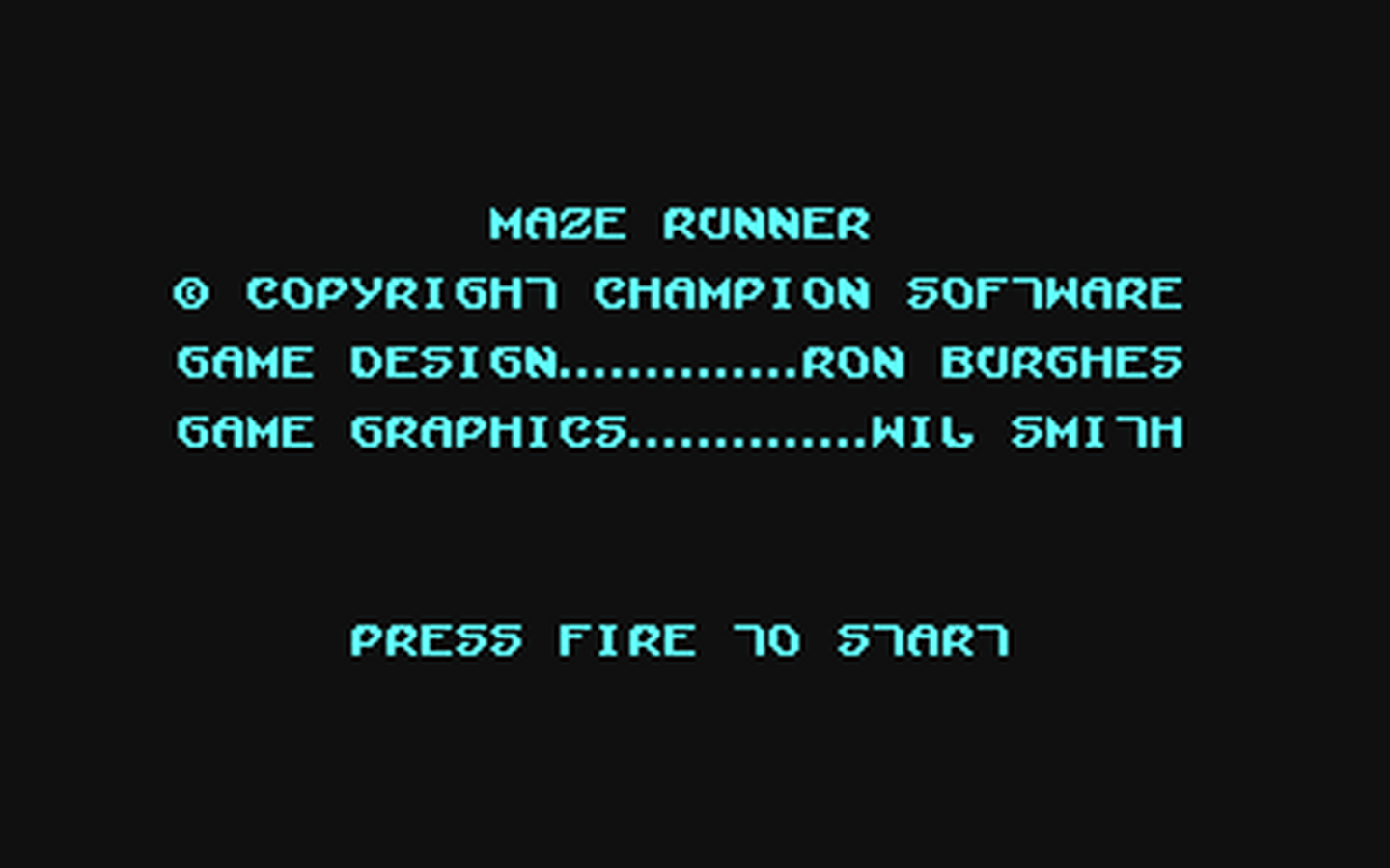 C64 GameBase Maze_Runner Champion_Software 1992