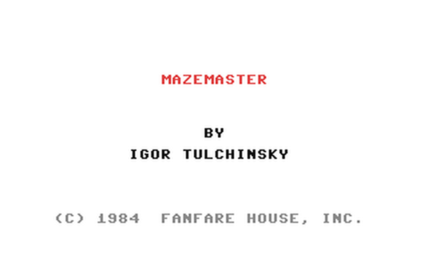 C64 GameBase Mazemaster CBS_College_Publishing 1985
