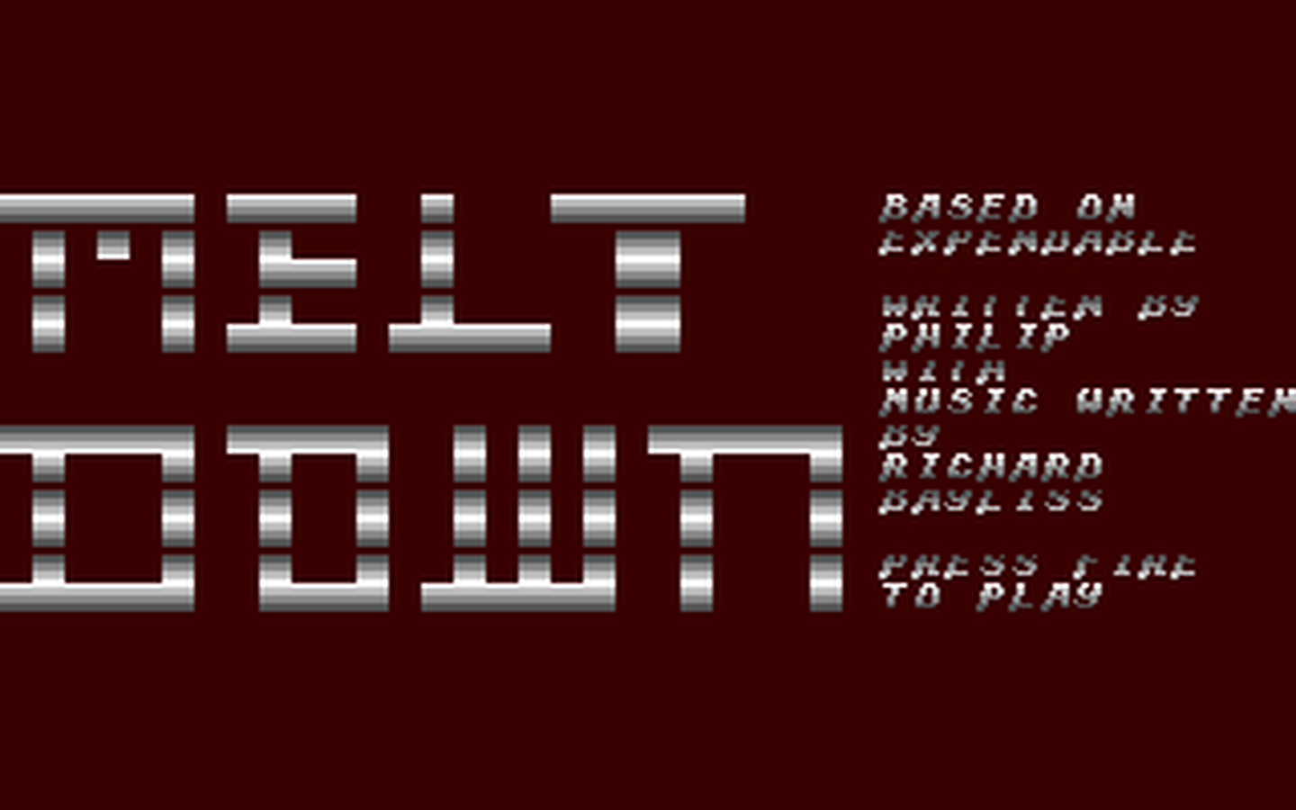 C64 GameBase Melt_Down Binary_Zone_PD 2000