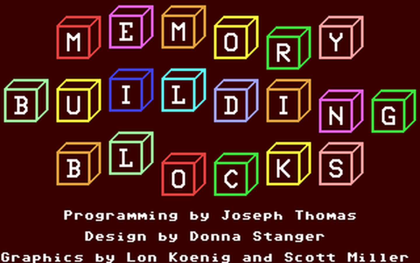 C64 GameBase Memory_Building_Blocks Sunburst_Communications 1986