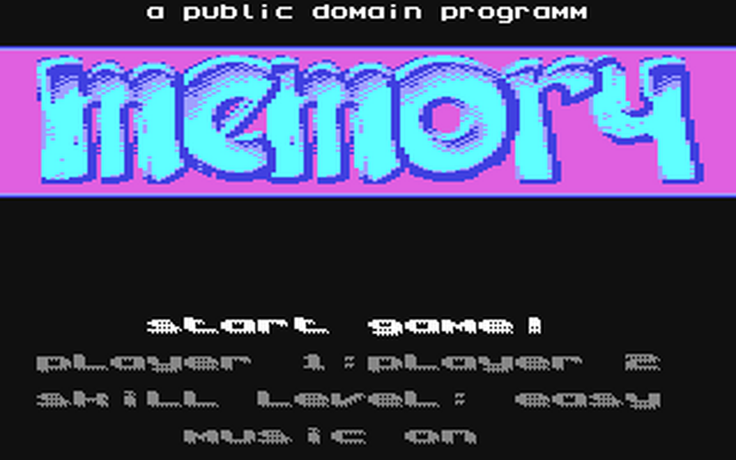 C64 GameBase Memory (Public_Domain) 1993