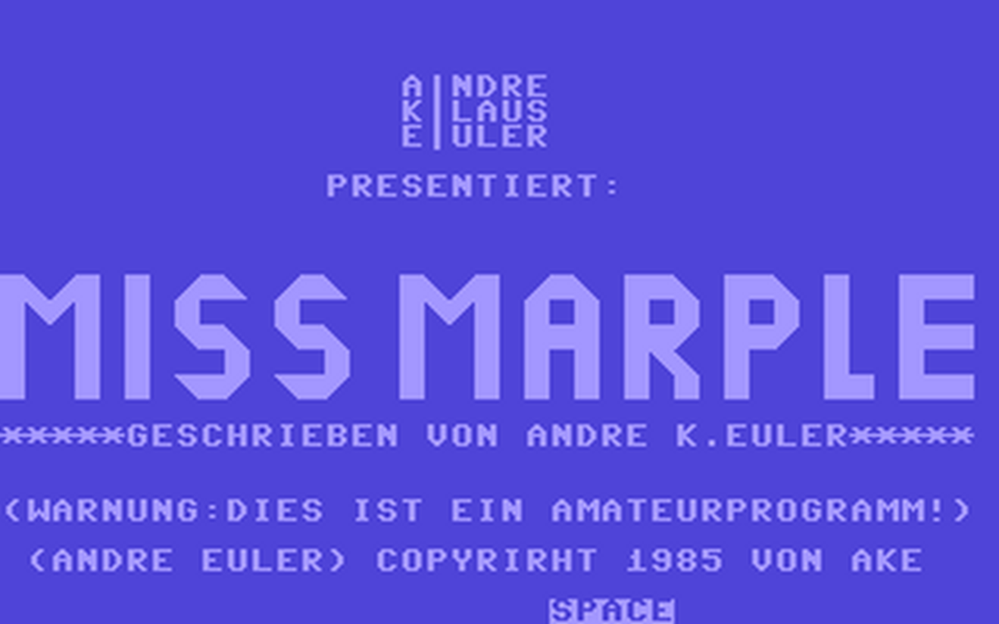 C64 GameBase Miss_Marple 1985