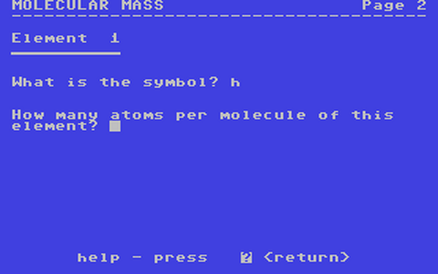 C64 GameBase Molecular_Mass Commodore_Educational_Software 1983