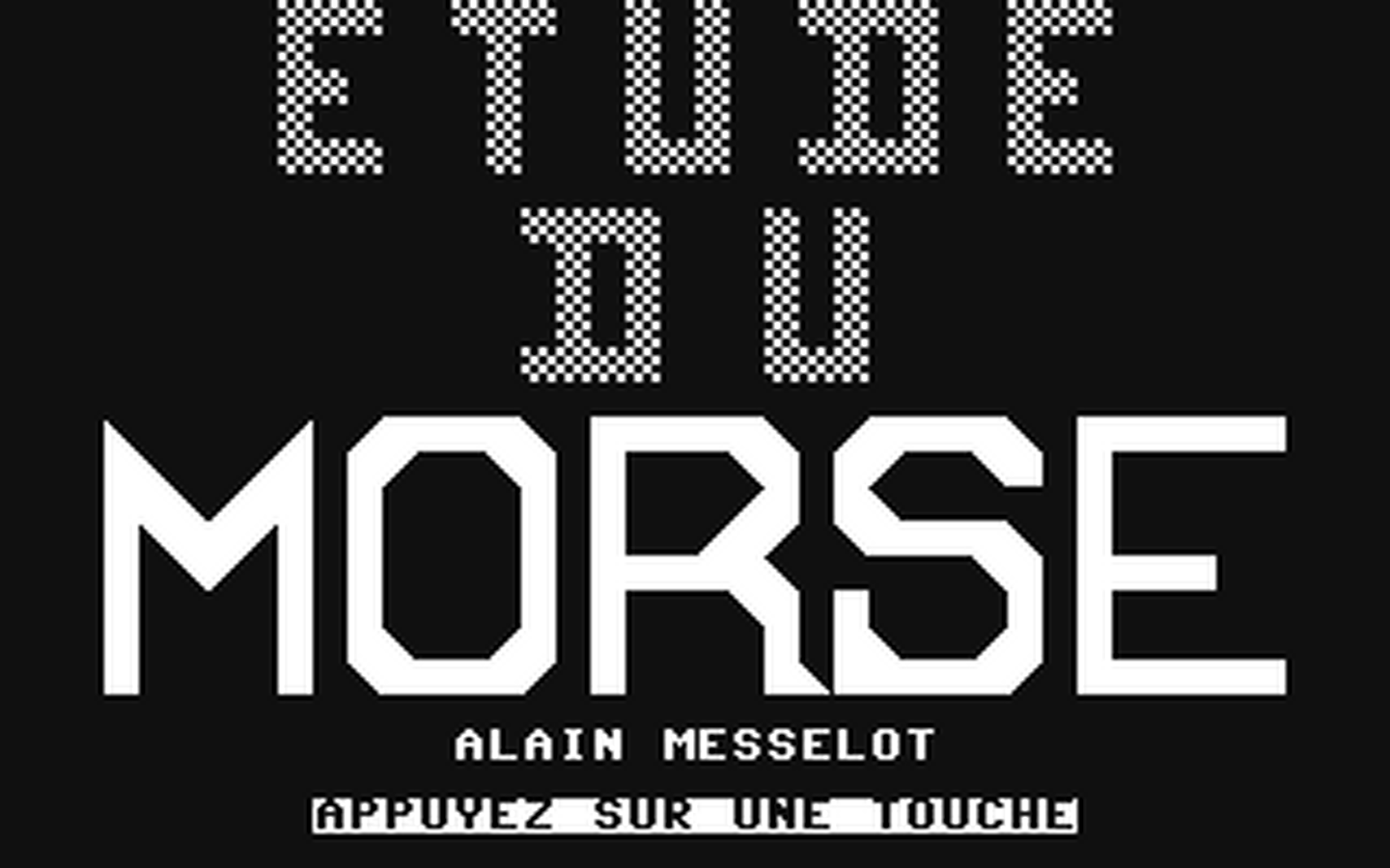 C64 GameBase Morse Hebdogiciel 1984