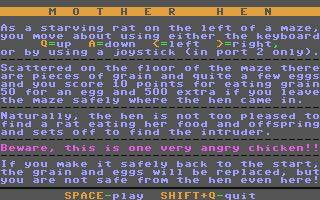 C64 GameBase Mother_Hen (Public_Domain)