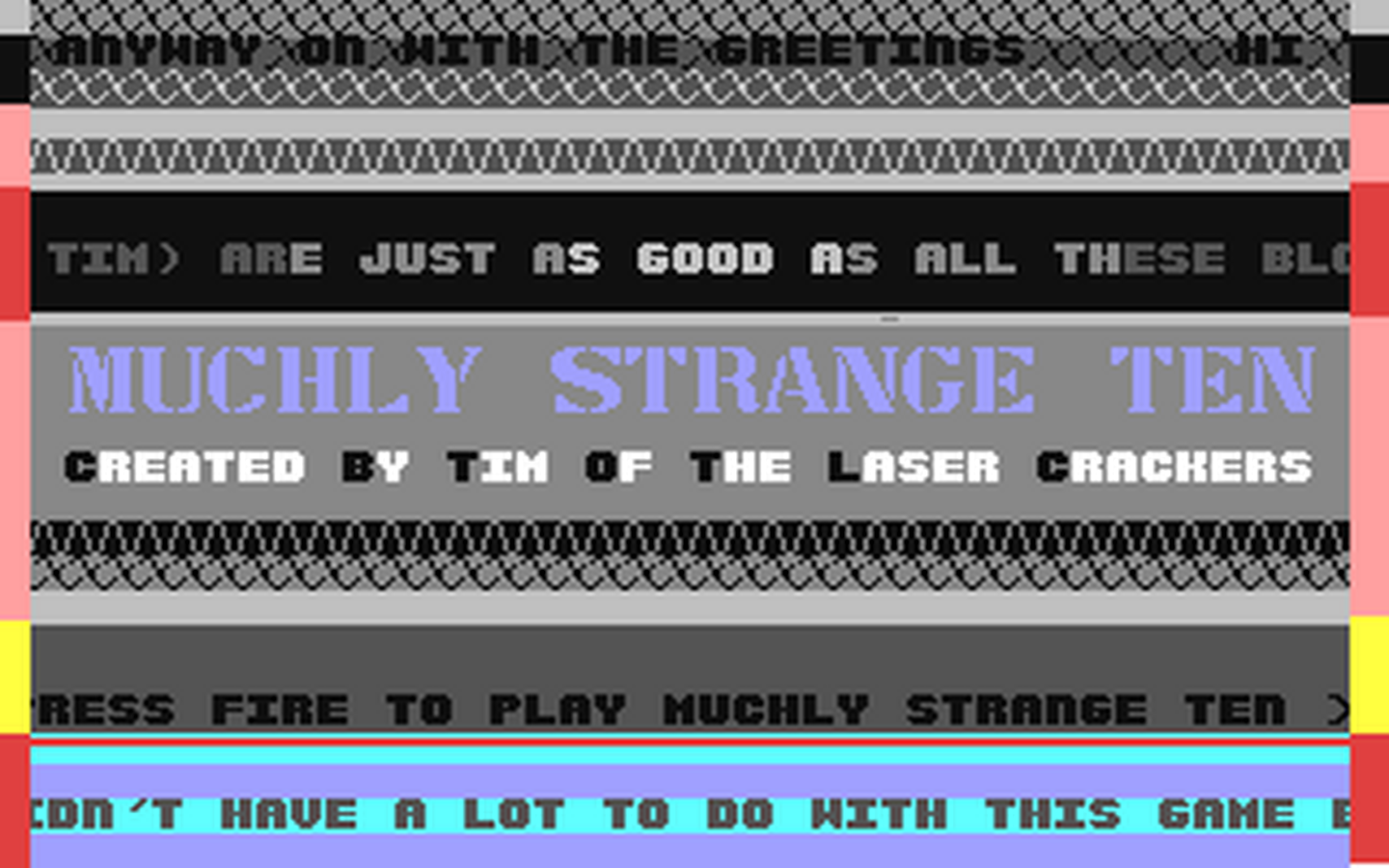 C64 GameBase Muchly_Strange_Ten (Public_Domain) 1986