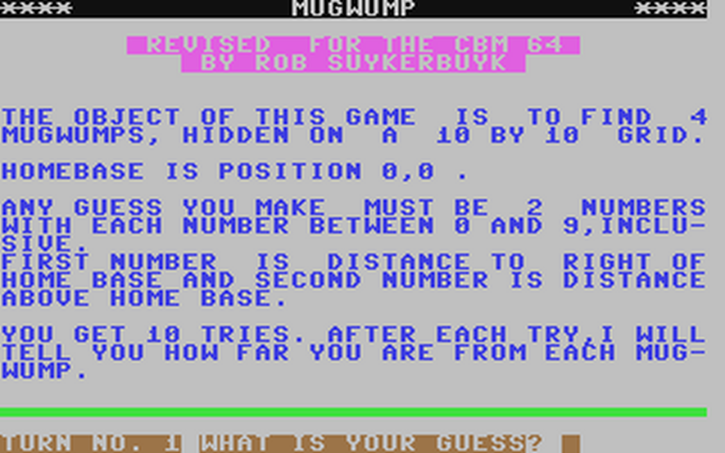 C64 GameBase Mugwump