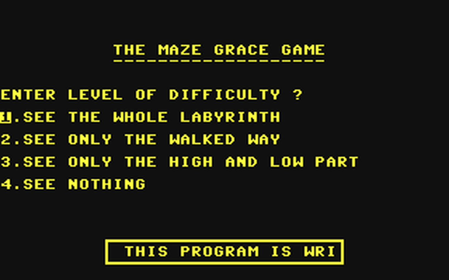 C64 GameBase Maze_Graze_Game,_The Tronic_Verlag_GmbH/Compute_mit 1985