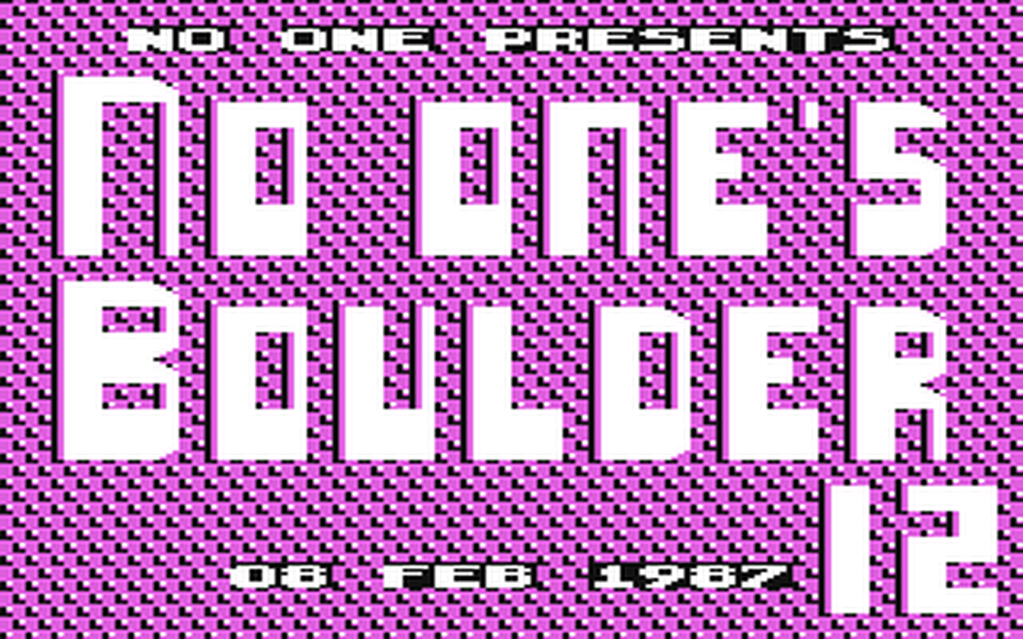 C64 GameBase No_One's_Boulder_12 (Not_Published) 1987