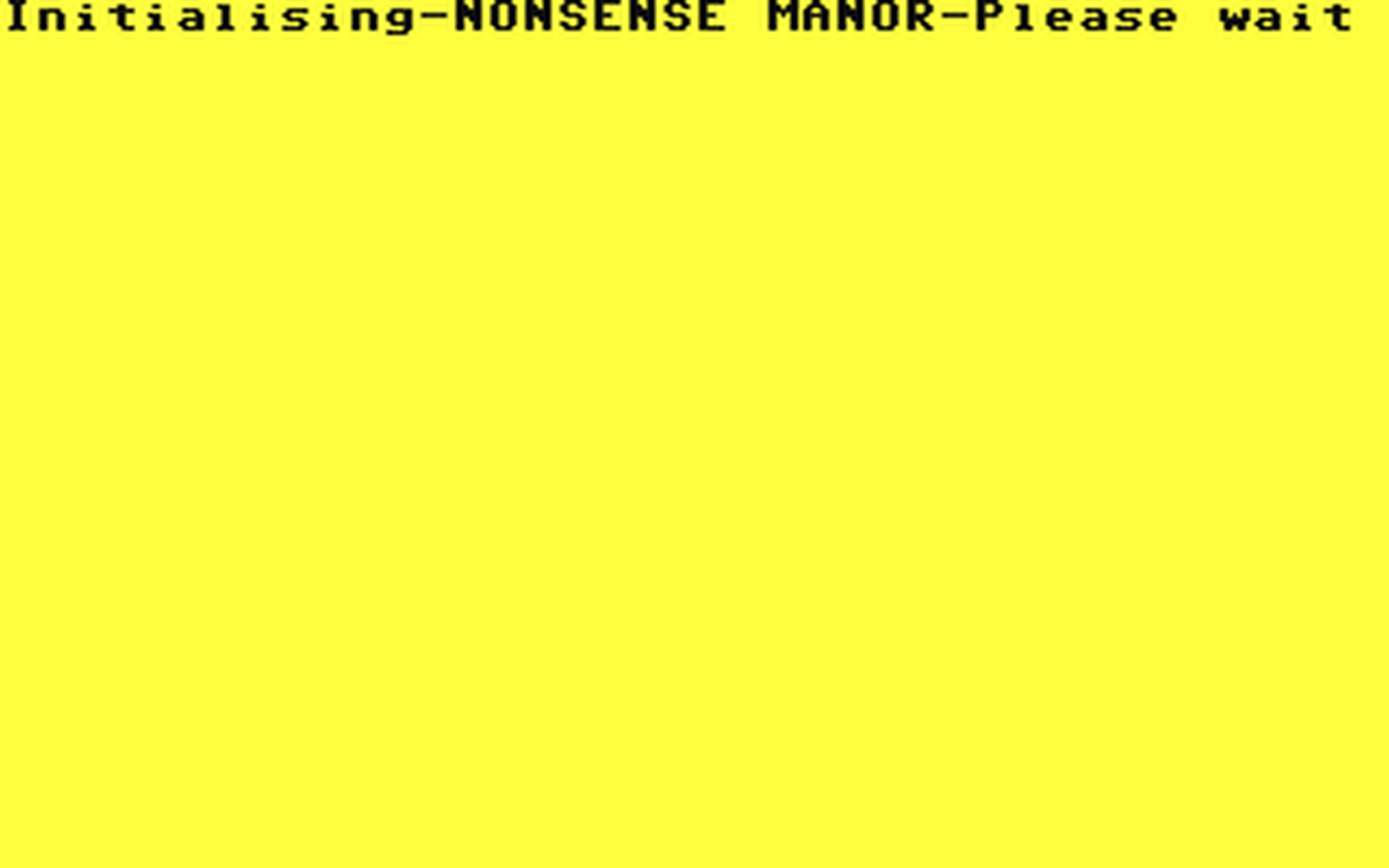 C64 GameBase Nonsense_Manor (Public_Domain)