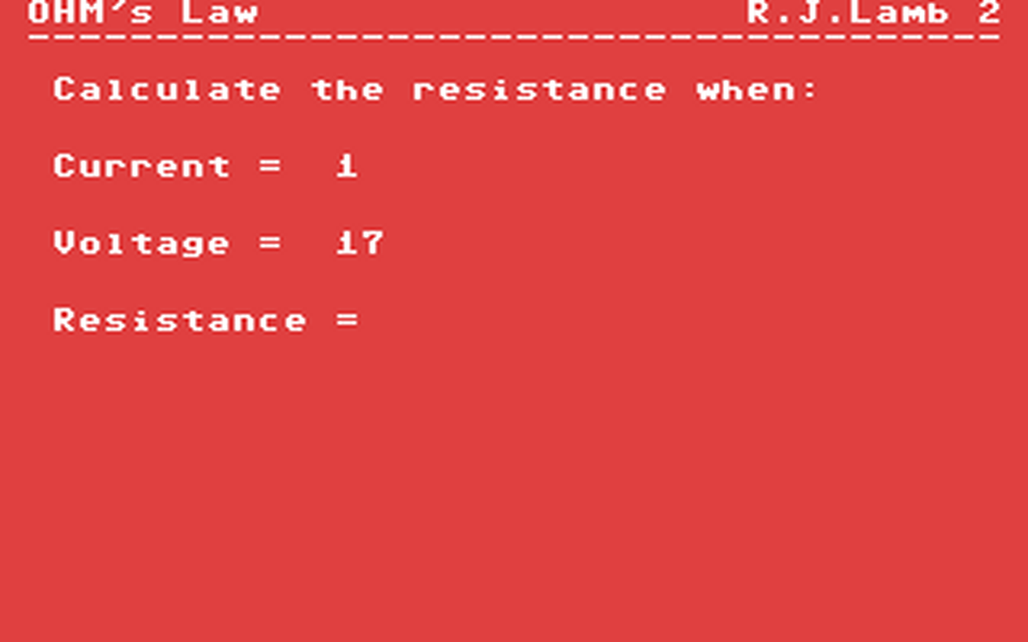 C64 GameBase OHM's_Law