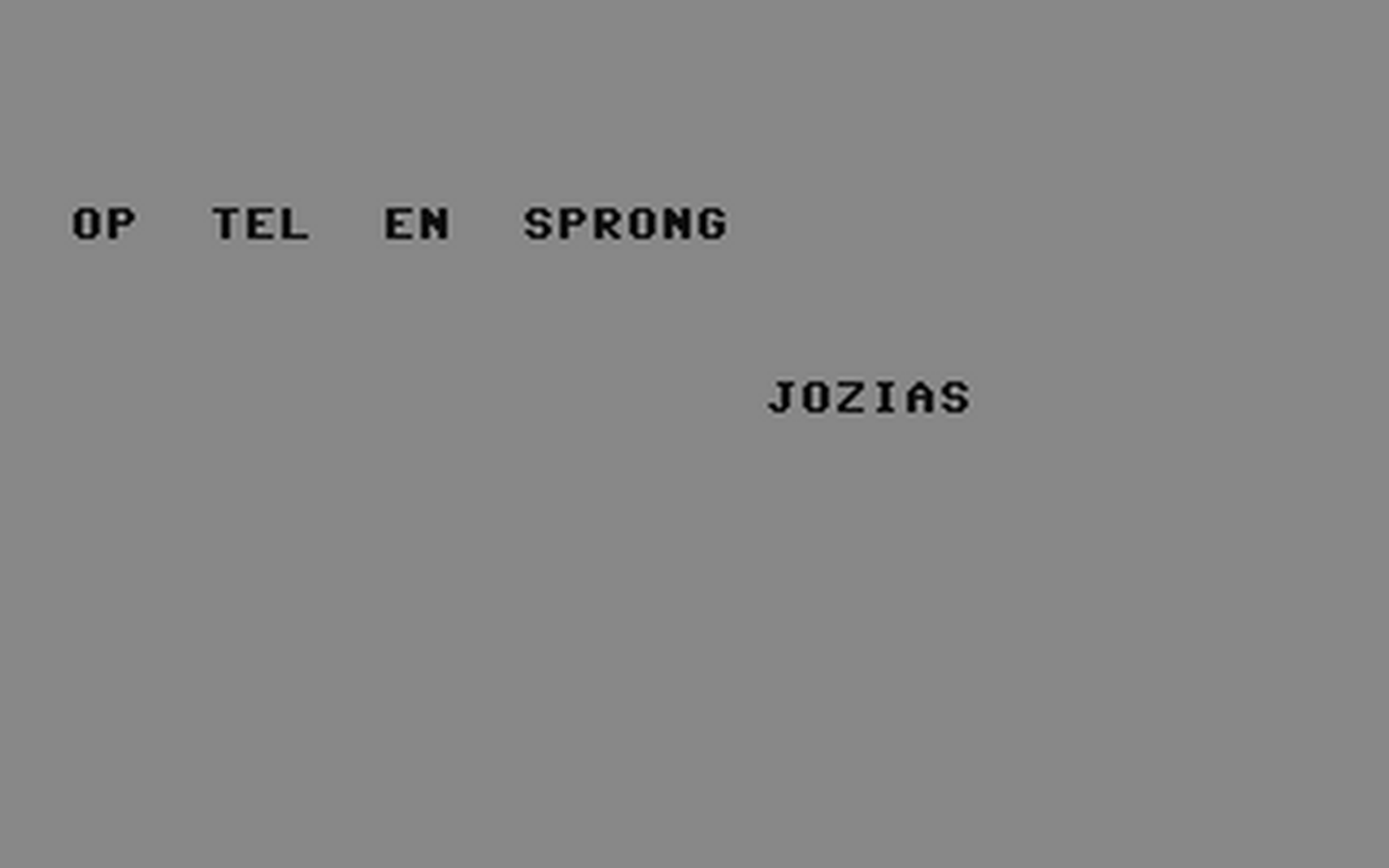 C64 GameBase Op_Tel_en_Sprong Commodore_Info 1986
