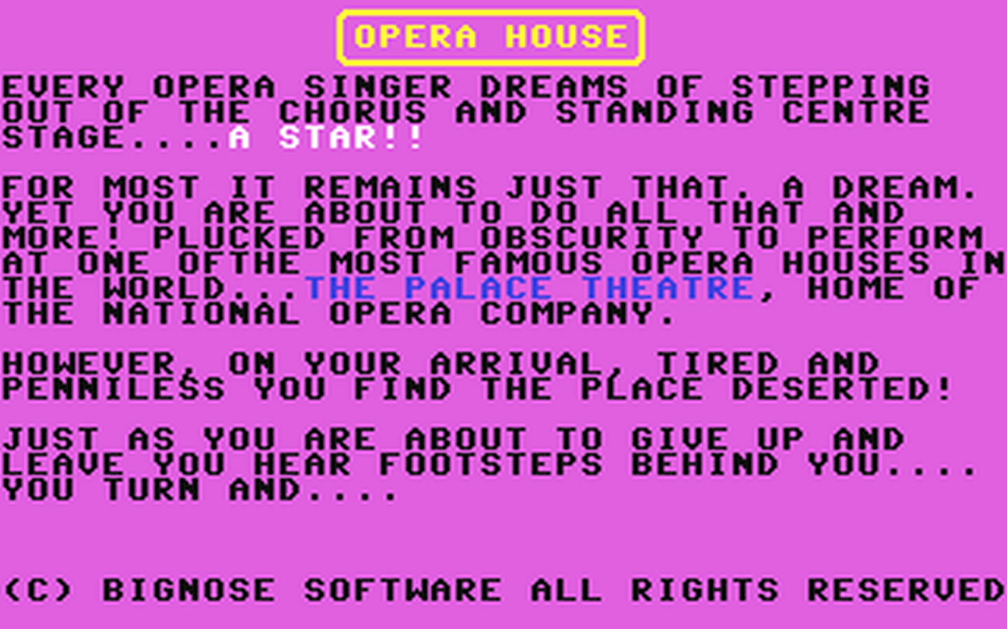 C64 GameBase Opera_House SECS_Ltd. 1985