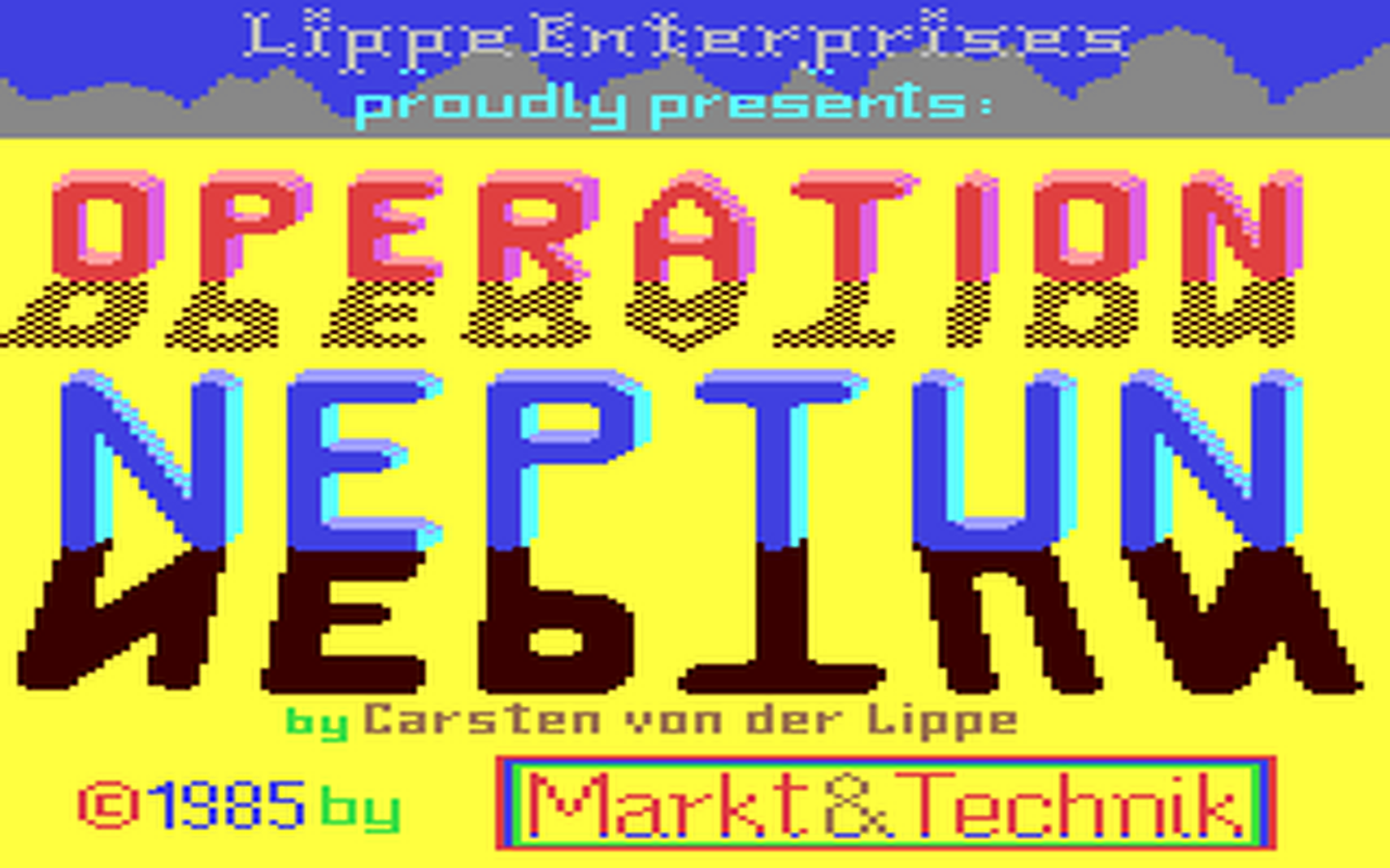 C64 GameBase Operation_Neptun Happy_Software_[Markt_&_Technik] 1985