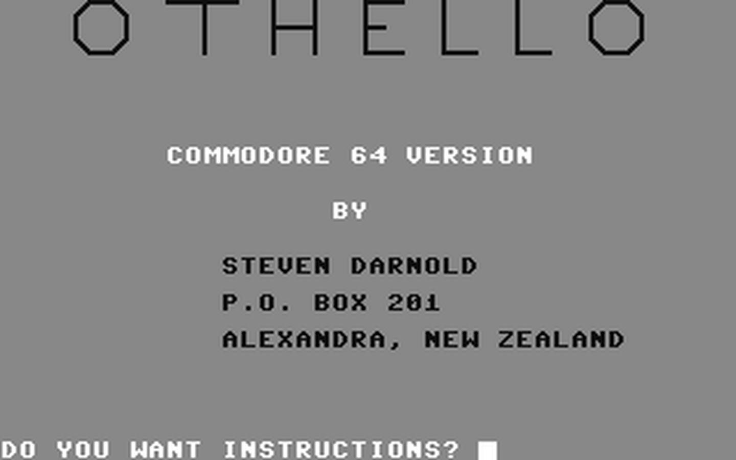 C64 GameBase Othello