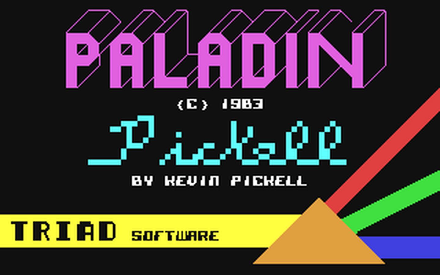 C64 GameBase Paladin Triad_Software 1983