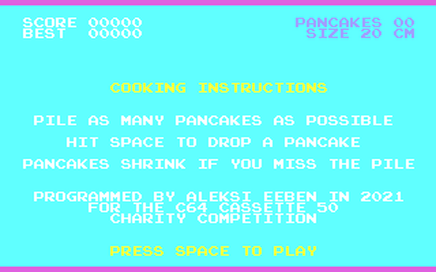 C64 GameBase Pancakes PhoenixWare 2021