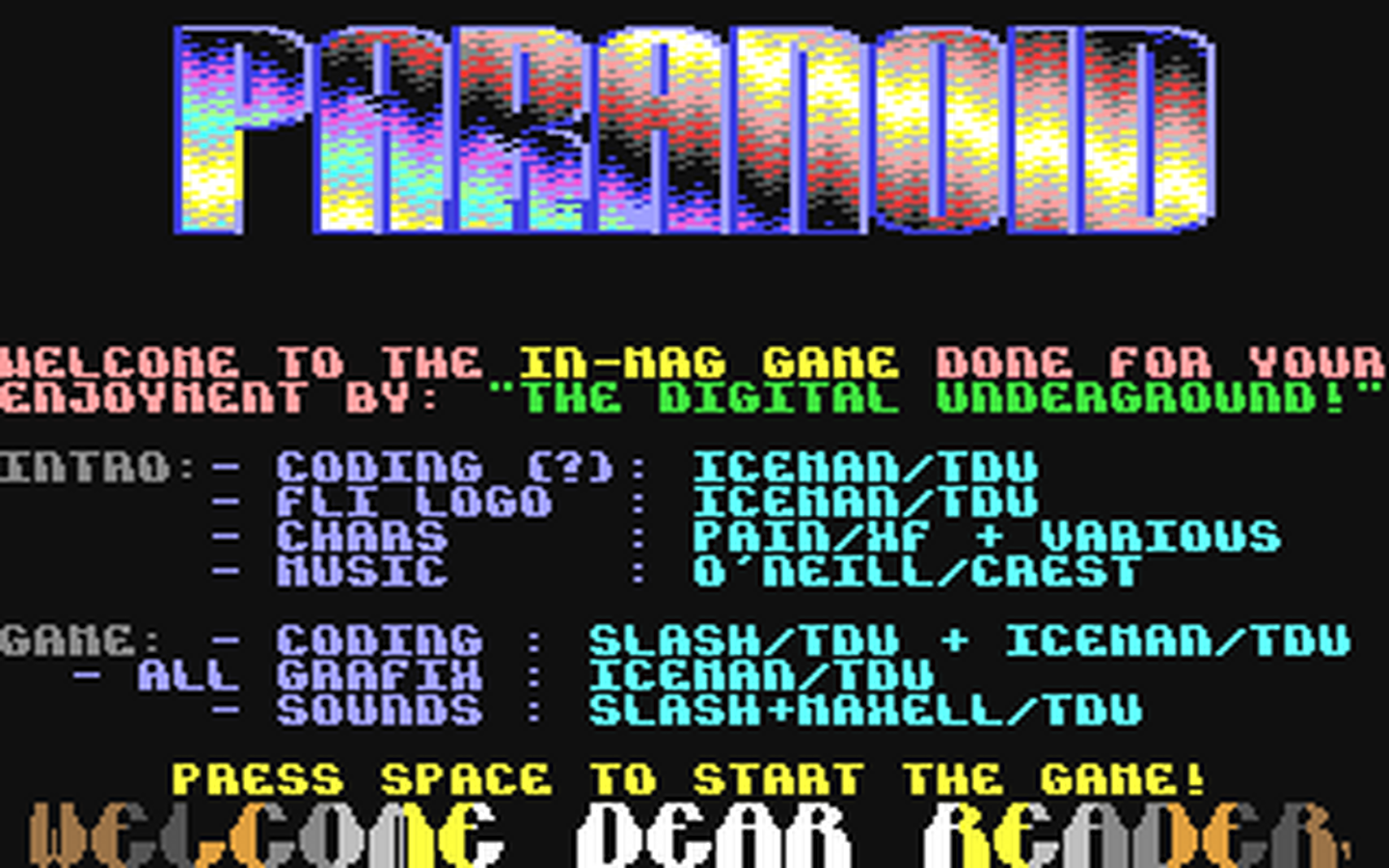 C64 GameBase Paranoid (Not_Published) 1991