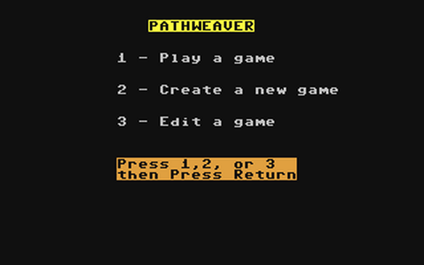 C64 GameBase Pathweaver Satchel_Software 1985
