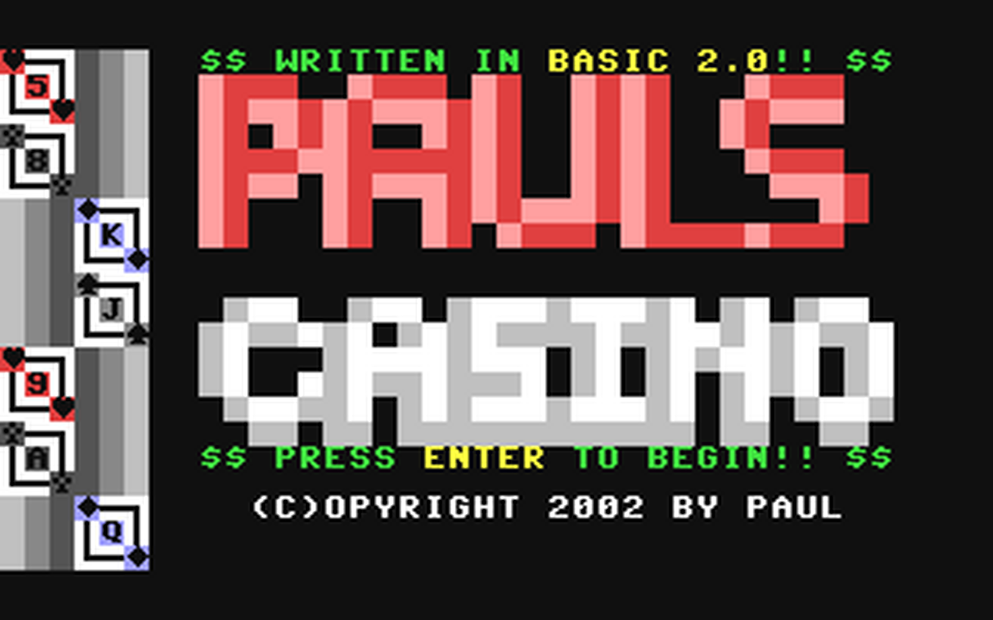 C64 GameBase Paul's_Casino (Public_Domain) 2002