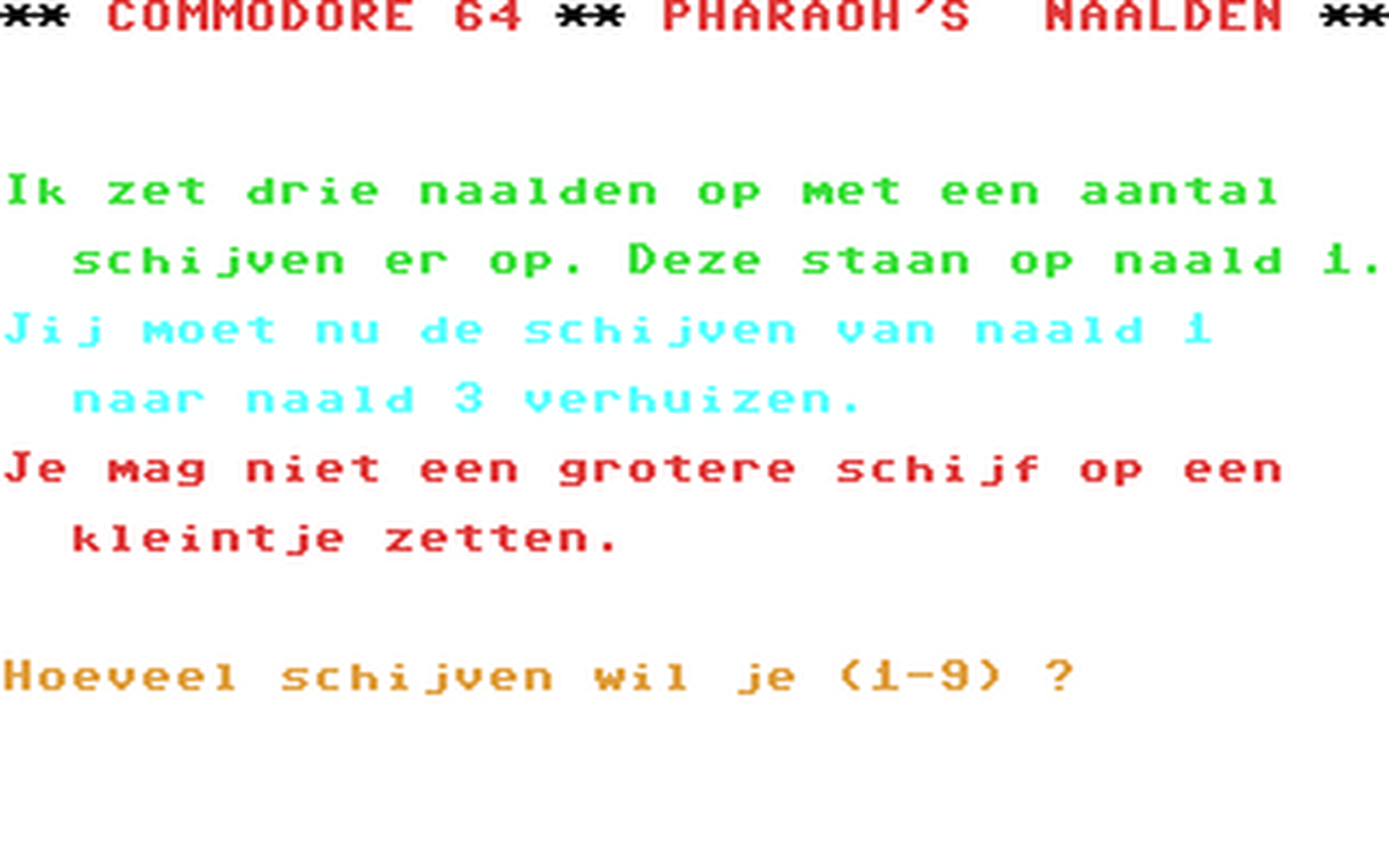 C64 GameBase Pharaoh's_Naalden Courbois_Software 1984