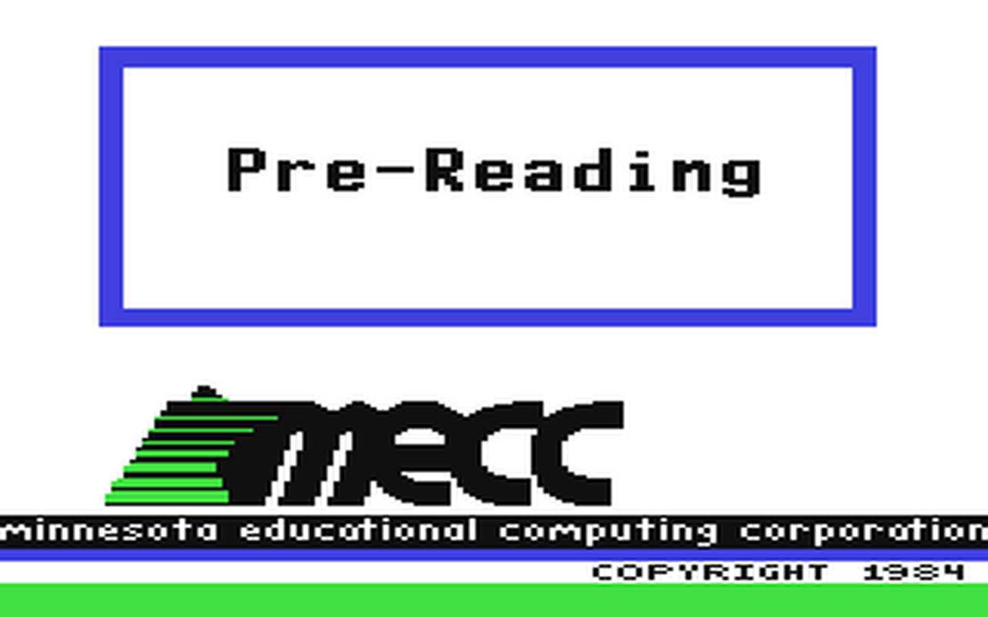 C64 GameBase Pre-Reading Minnesota_Educational_Computing_Corporation_(MECC) 1984