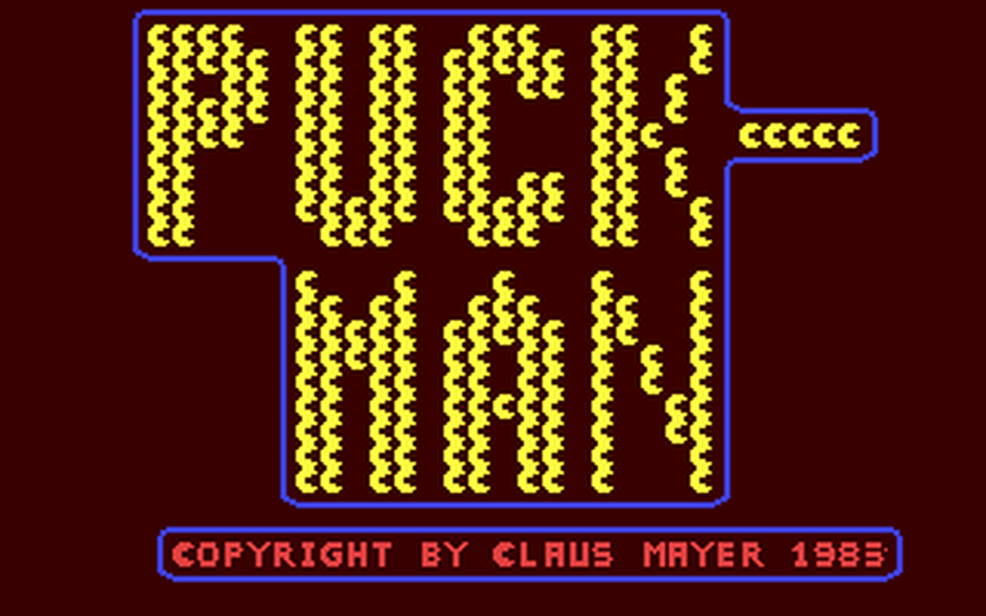 C64 GameBase Puck-Man 1983