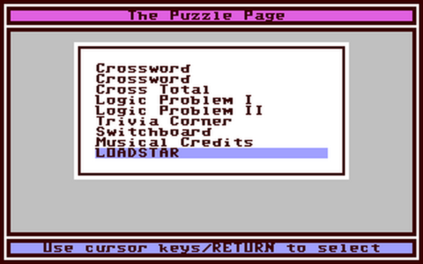 C64 GameBase Puzzle_Page_#068,_The Loadstar/Softdisk_Publishing,_Inc. 1990