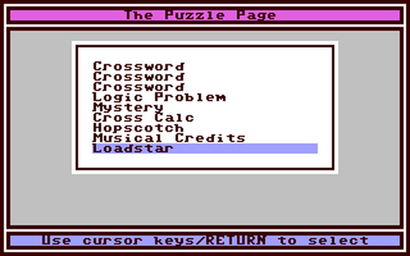 C64 GameBase Puzzle_Page_#069,_The Loadstar/Softdisk_Publishing,_Inc. 1990