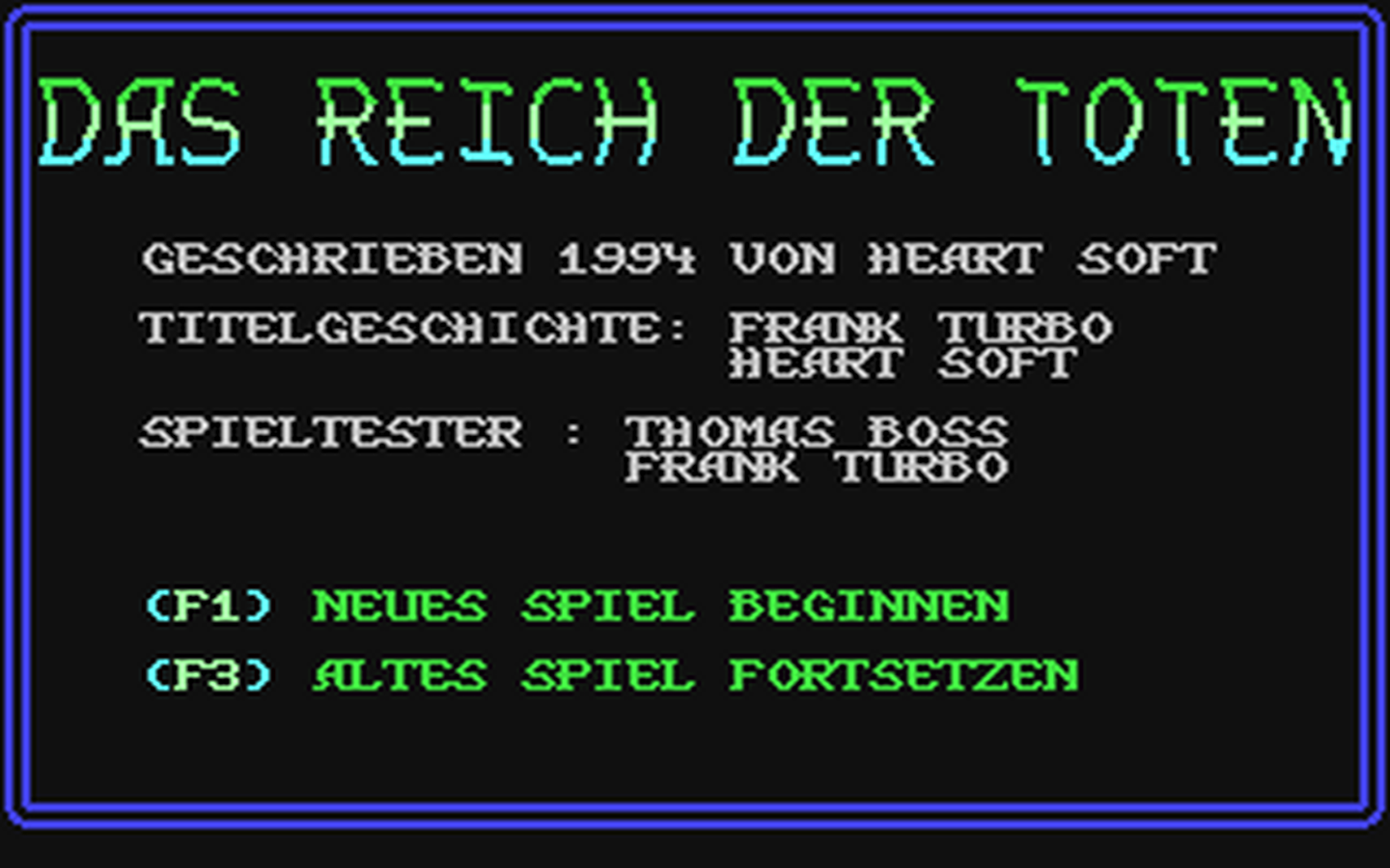 C64 GameBase Reich_der_Toten,_Das (Not_Published) 1994