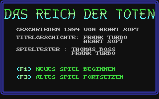 C64 GameBase Reich_der_Toten,_Das (Not_Published) 1994