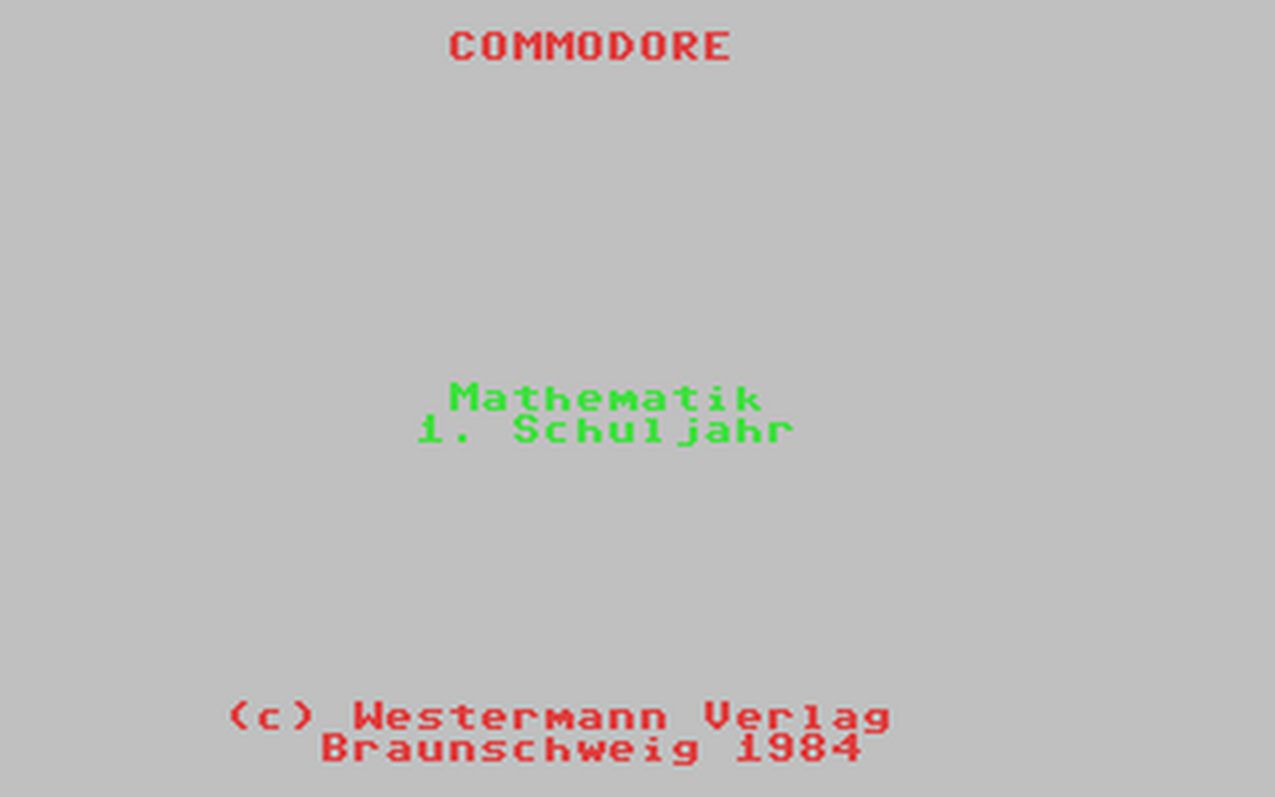 C64 GameBase Rechenlöwe,_Der_-_Fit_in_der_Mathematik_(1._Schuljahr) Commodore/Westermann_Verlag_Braunschweig 1984