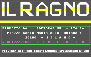 C64 GameBase Ragno,_Il CESE_s.r.l./Amico_Bit 1985
