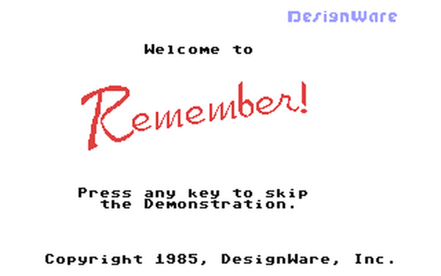 C64 GameBase Remember! Britannica_Software,_Inc. 1985