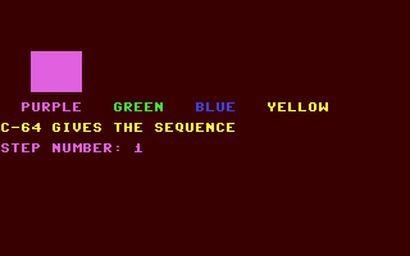 C64 GameBase Repeat_the_Sequence CW_Communications,_Inc./RUN 1984