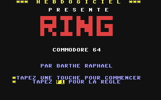 C64 GameBase Ring Hebdogiciel 1986