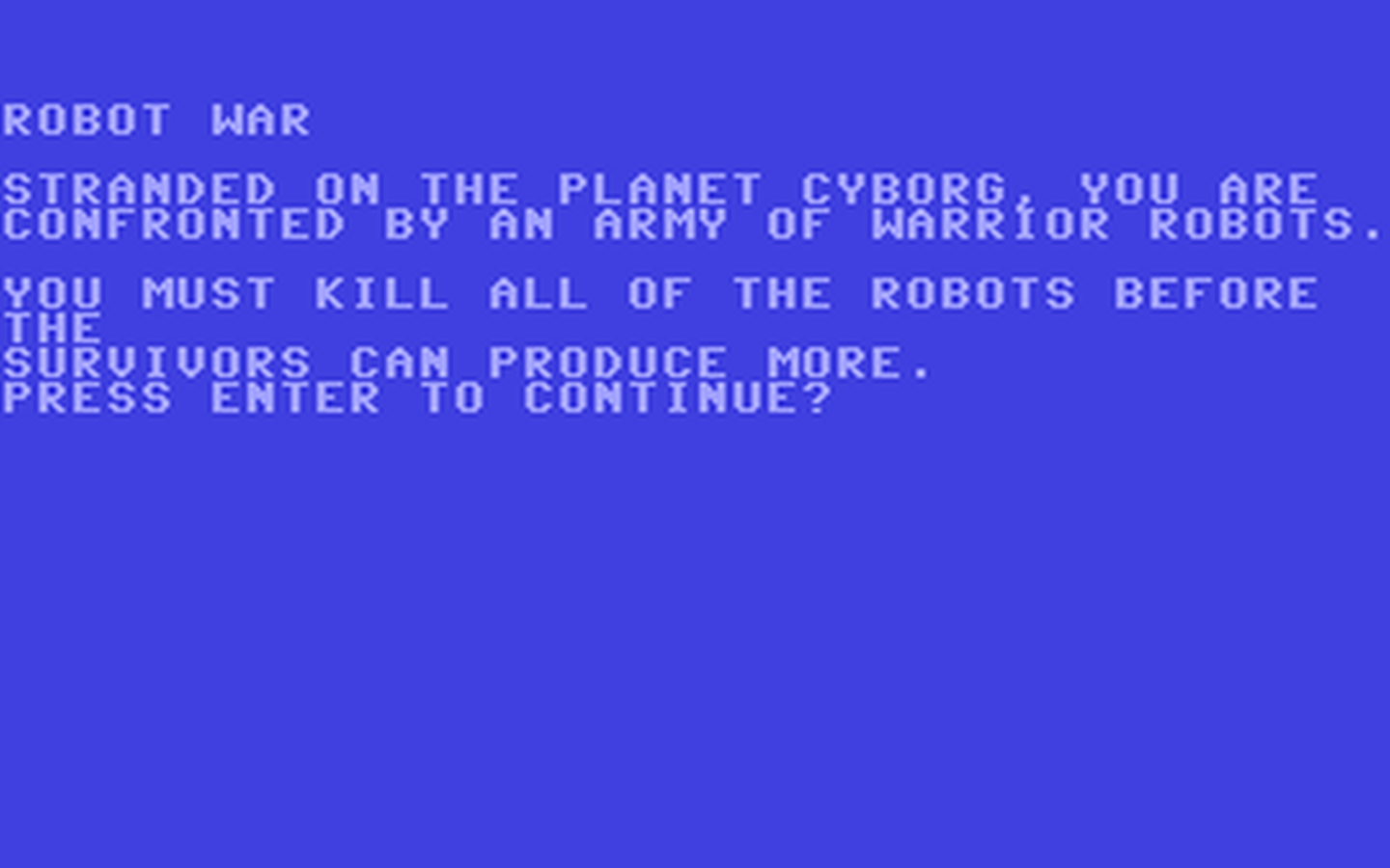 C64 GameBase Robot_War Tab_Books,_Inc. 1981