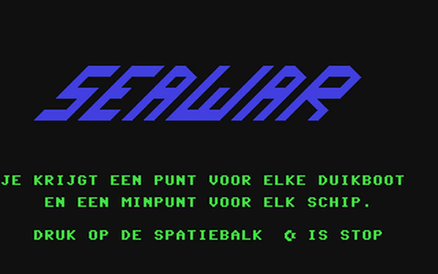 C64 GameBase Seawar Courbois_Software 1984