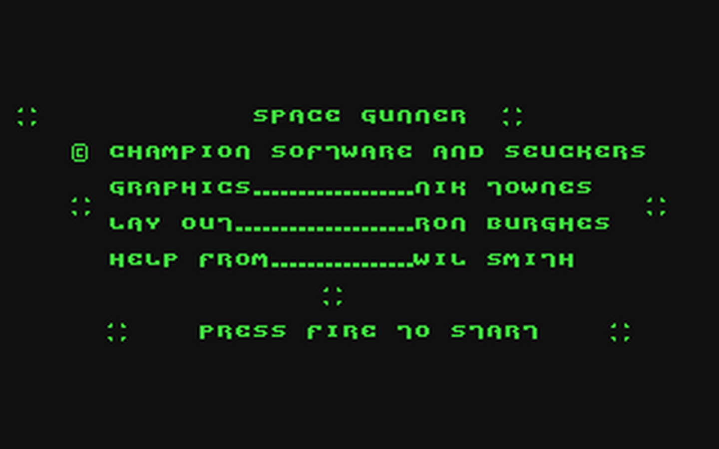 C64 GameBase Space_Gunner Champion_Software 1994