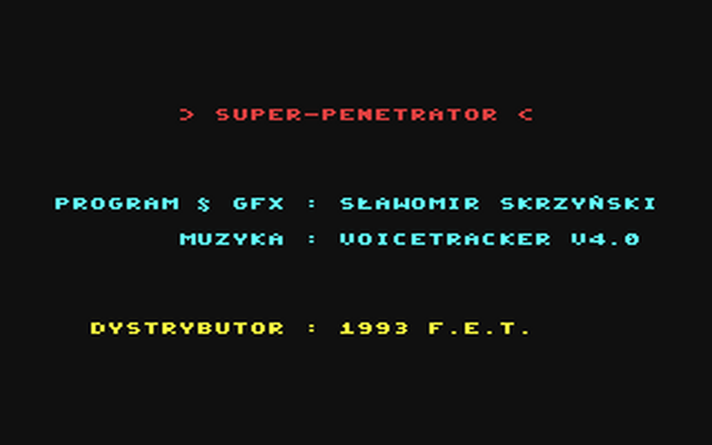 C64 GameBase Super-Penetrator Fundacja_Edukacji_Technologicznej_(FET) 1993