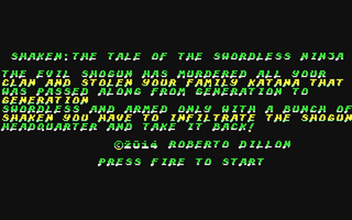 C64 GameBase Shaken_-_The_Tale_of_the_Swordless_Ninja (Created_with_SEUCK) 2014