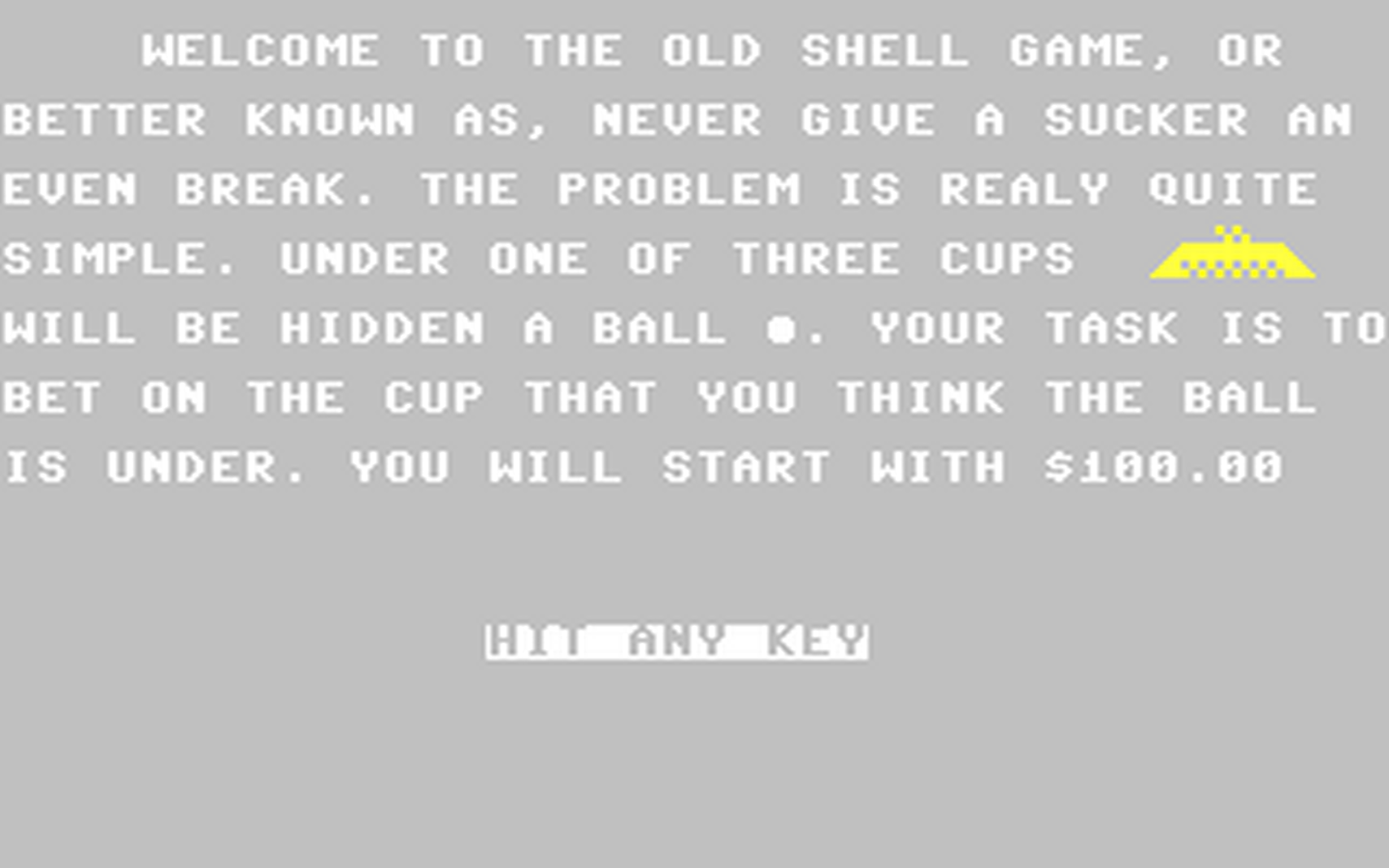 C64 GameBase Shell_Game Street_Games 1984