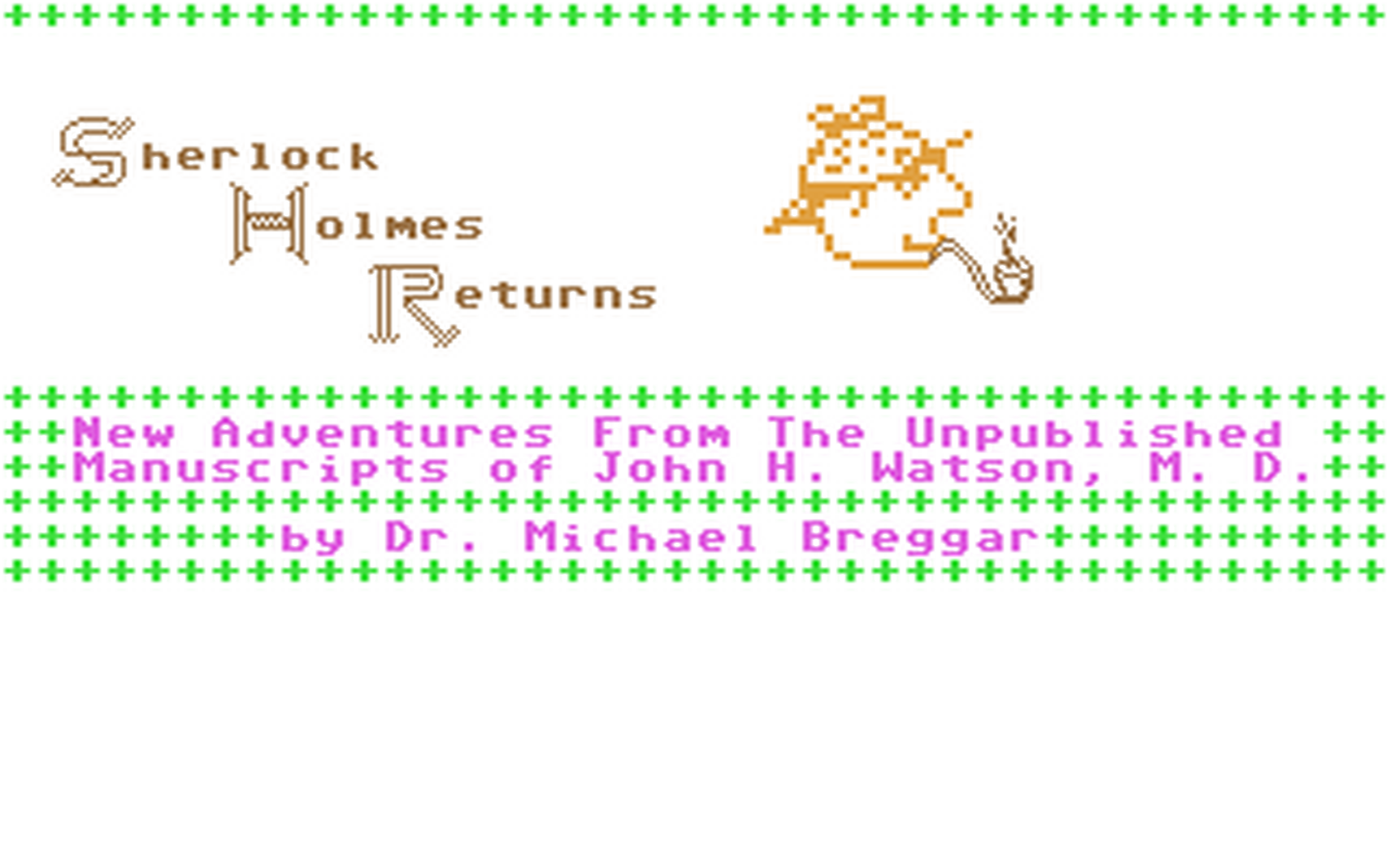 C64 GameBase Sherlock_Holmes_Returns CodeWriter_Coporation 1985
