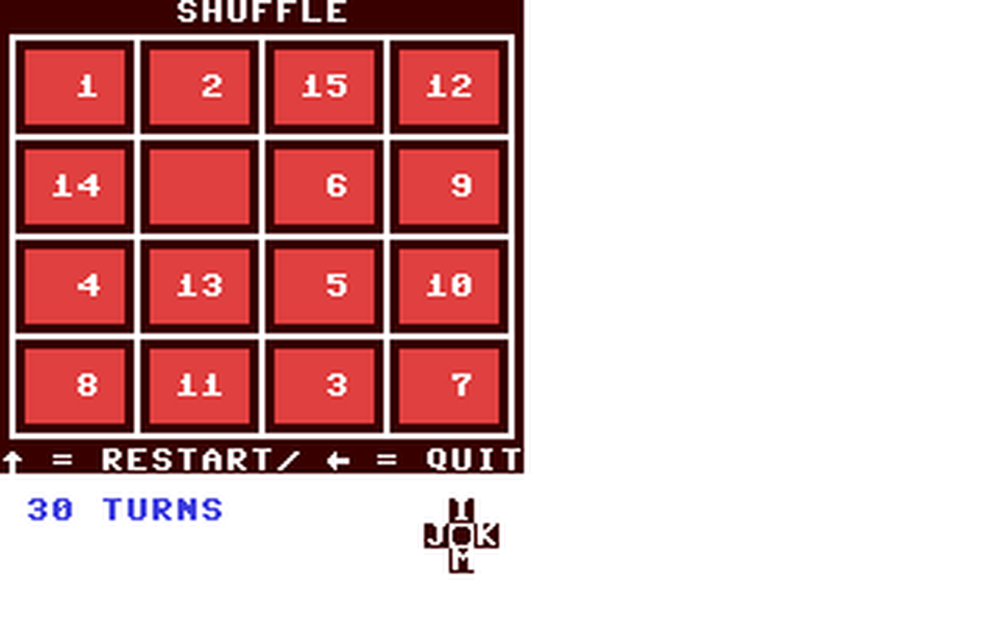 C64 GameBase Shuffle Alpha_Software_Ltd. 1986