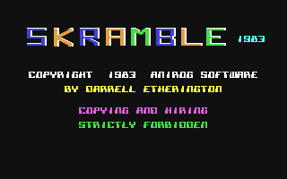 C64 GameBase Skramble Anirog_Software 1983
