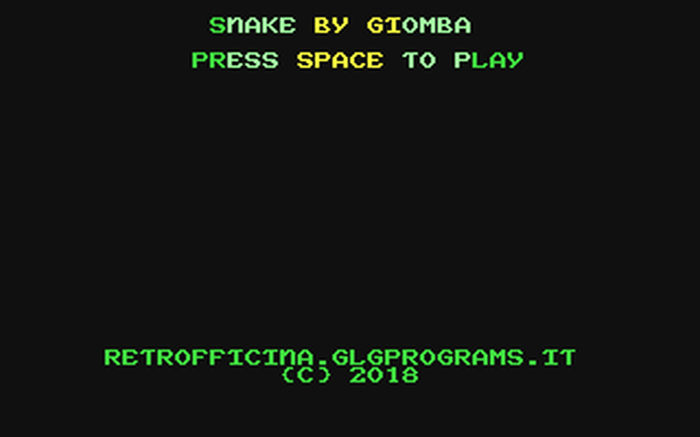 C64 GameBase Snake (Public_Domain) 2020