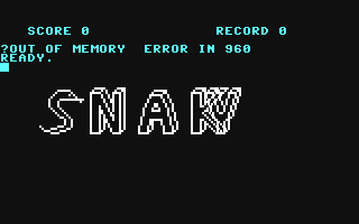 C64 GameBase Snaky 1984